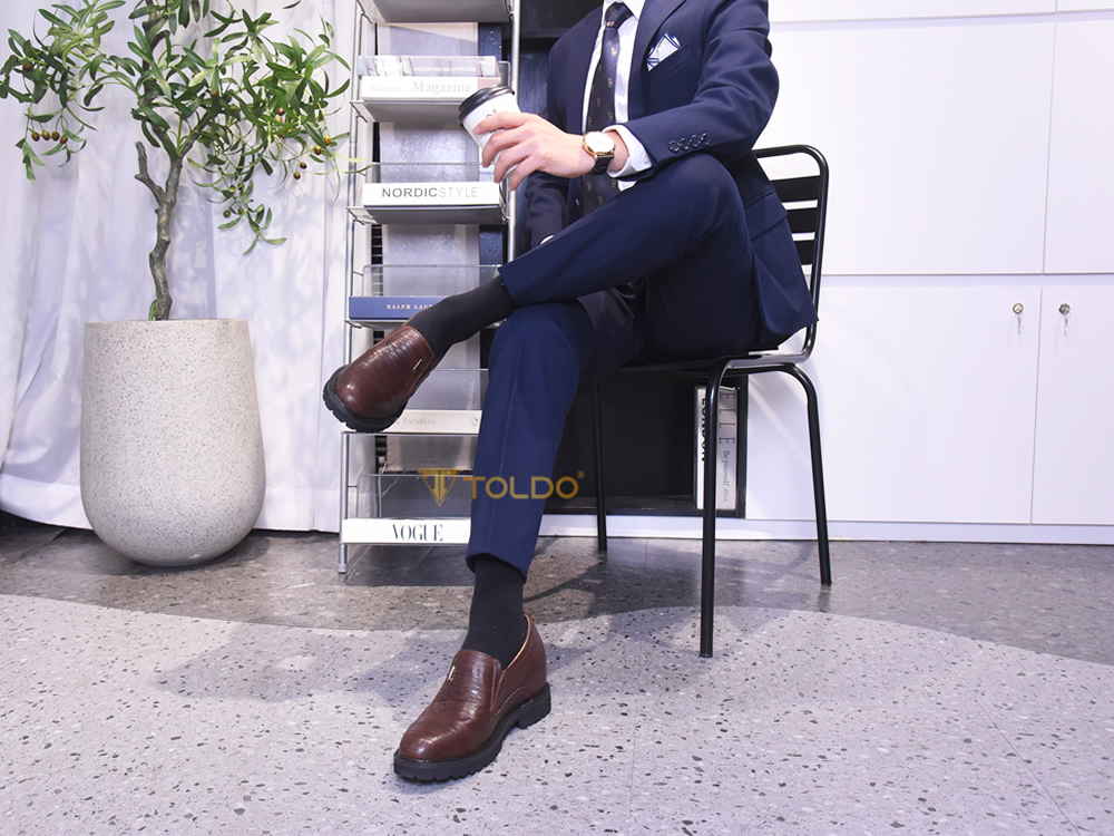 Giày cao 10cm da mềm siêu nhẹ 12